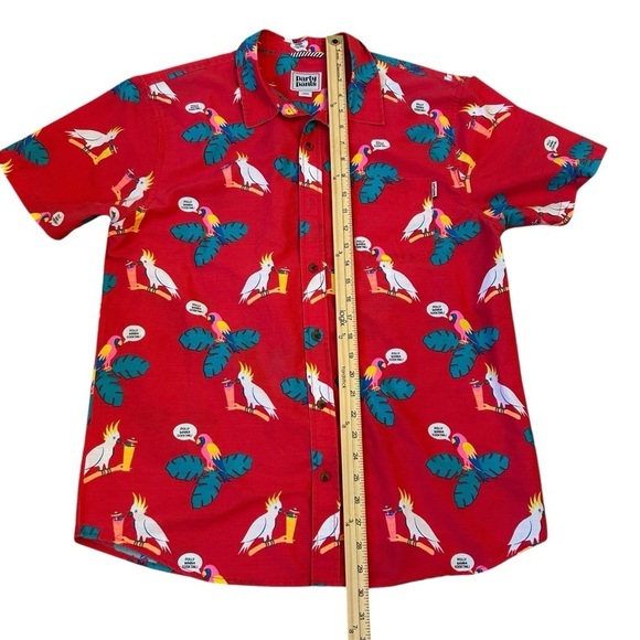 🍹 Polly Want a Cocktail! Men's Party Shirt Large - Picture 6 of 11